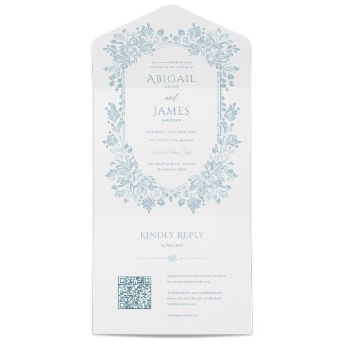 Norwich Wedding Invitation with RSVP Card