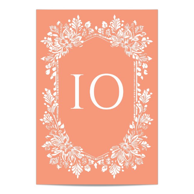 Norwich Wedding Table Number (Individual Table Number)