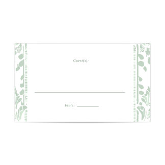 Norwich Wedding Table Placecard