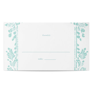 Norwich Wedding Table Placecard