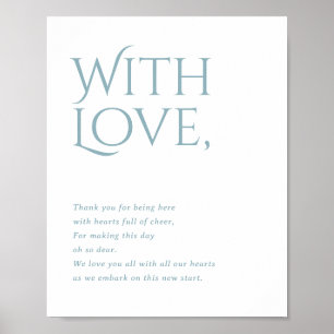 Norwich Wedding Thank You for Attending Sign