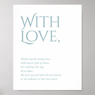 Norwich Wedding Thank You for Attending Sign