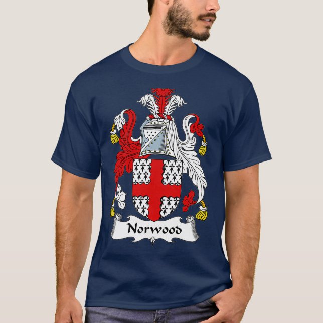 Norwood Coat of Arms  Family Crest T-Shirt (Front)
