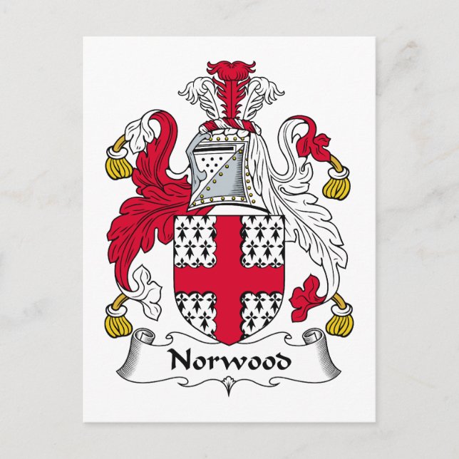 Norwood Family Crest Postcard (Front)