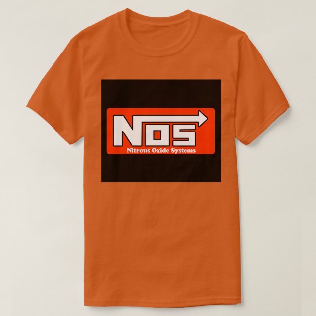 NOS Nitrous Oxide Systems Sticker Mask  T-Shirt (Design Front)