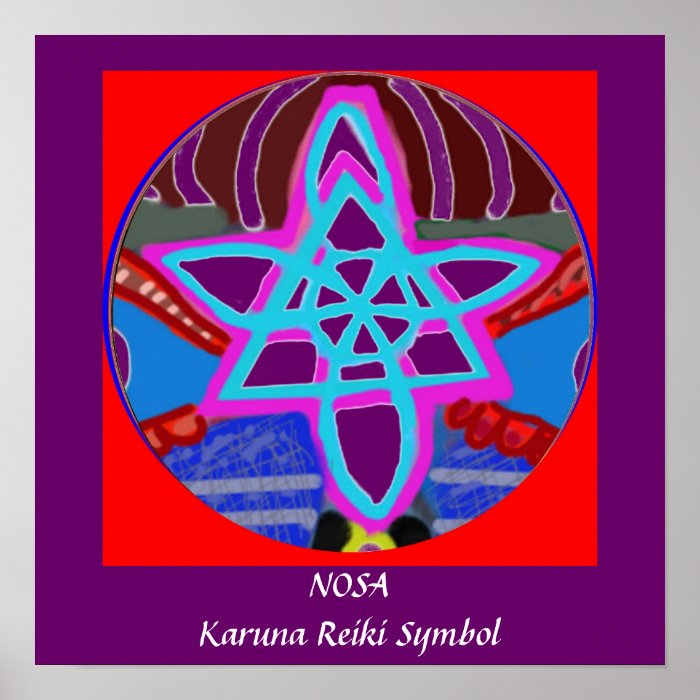 NOSA   Karuna Reiki Healing Symbol Print