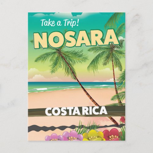 Nosara Costa Rican travel poster Postcard