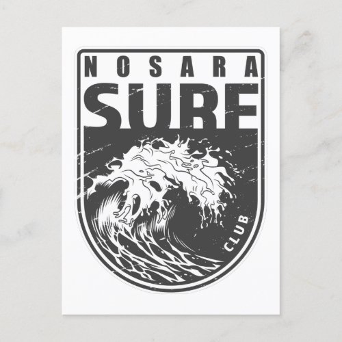 Nosara Surf Club Costa Rica Emblem Postcard