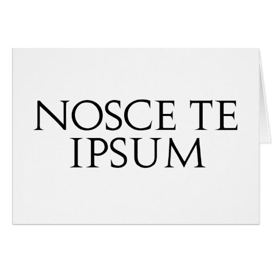 Nosce Te Ipsum Cards (Front Horizontal)