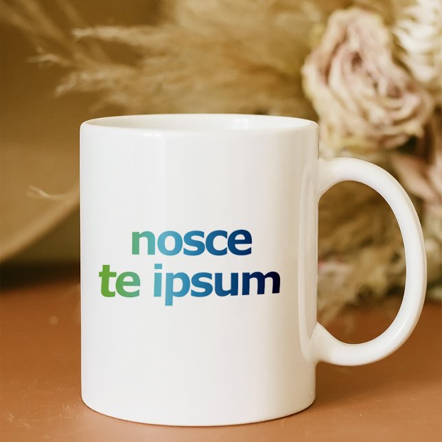 Nosce Te Ipsum-Know Thyself-Expressions Coffee Mug (Creator Uploaded)