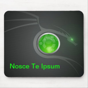 Nosce Te Ipsum Ubuntu dragon enthusiast mousepad