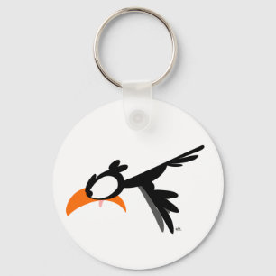 Nose-diving lil' birdie :) keychain