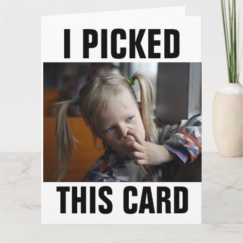 NOSE PICKER GIIRL FUNNY OVERSIZED BIRTHDAY CARDS