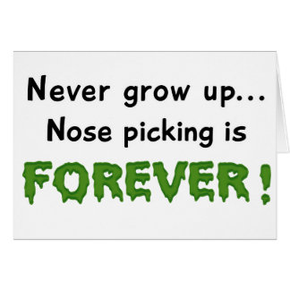 Nose Picking Cards