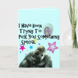 nose picking funny gorilla birthday card<br><div class="desc">This Funny nose picking Gorilla Humor Birthday Gift is perfect for any birthday star who has a great sense of humor! We know you picked REAL hard!! LOL</div>