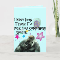 Nose Picker Birthday Card 