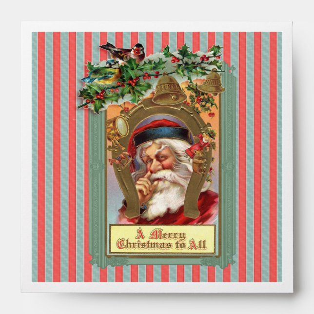 Nose picking Santa Envelope (Front)