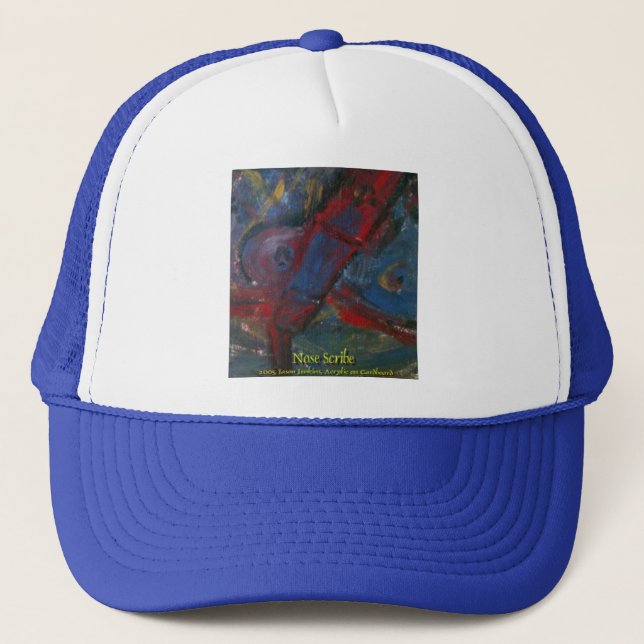 nose scribe trucker hat (Front)