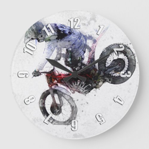Nose Stand _ Motocross Large Clock