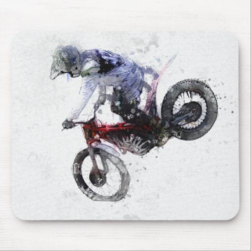 Nose Stand _ Motocross Mouse Pad