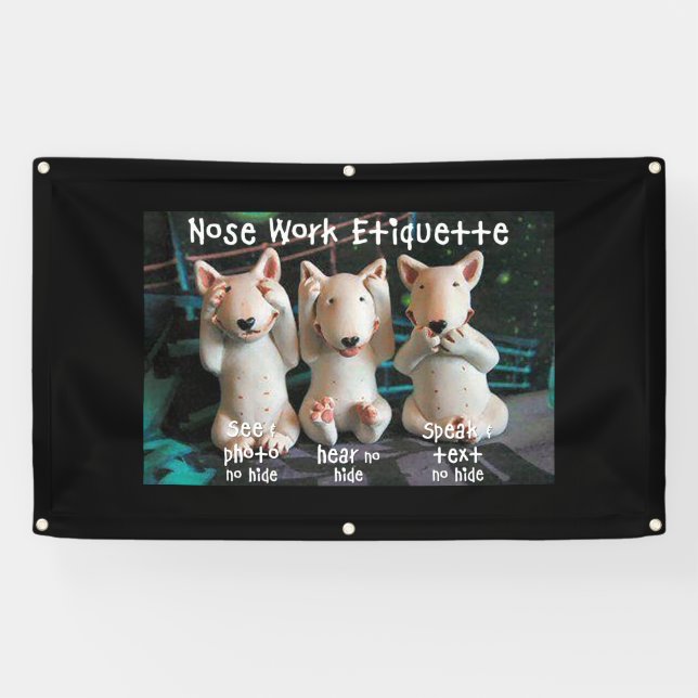 Nose Work Etiquette Banner (Horizontal)
