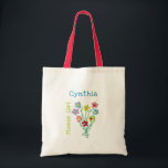 Nosegay Floral Bouquet Flower Girl’s Gift Bag<br><div class="desc">A bridal party gift bag to personalize for the Flower Girl. A cute little graphic bouquet is the decoration on both sides of this keepsake from the wedding event. Add her name and “flower girl” title to the front in childish printed fonts. On the back, include who was married and...</div>