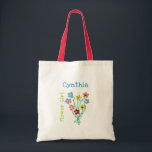 Nosegay Floral Bouquet Flower Girl’s Gift Bag<br><div class="desc">A bridal party gift bag to personalize for the Flower Girl. A cute little graphic bouquet is the decoration on both sides of this keepsake from the wedding event. Add her name and “flower girl” title to the front in childish printed fonts. On the back, include who was married and...</div>