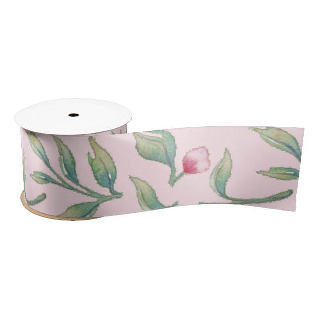 Nosegay Pink Wedding Satin Ribbon (Spool)