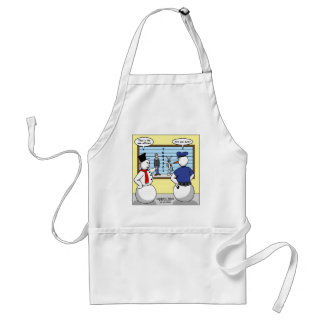 Noseless Snowman Bunny Suspect Gifts & Tees Adult Apron