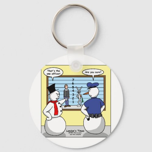 Noseless Snowman Bunny Suspect Gifts  Tees Keychain