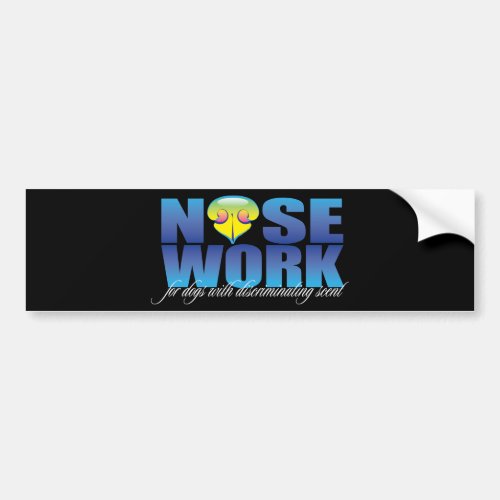 Nosework For Dogs with Discriminating Scent Bumper Sticker