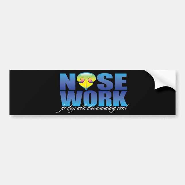 Nosework For Dogs with Discriminating Scent Bumper Sticker (Front)