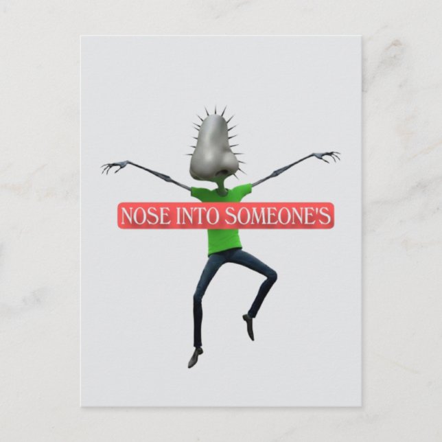 Nosey business postcard (Front)