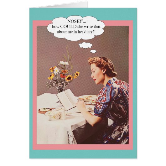 'Nosey?' Cards (Front)