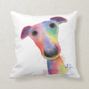 Nosey Dog 'Hank' Whippet / Greyhound Cushion