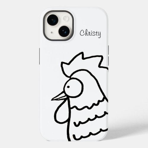 Nosey Rooster Case_Mate iPhone 14 Case