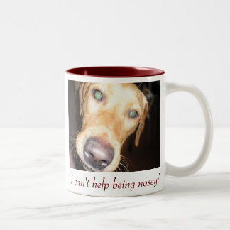 Nosey Two-Tone Coffee Mug