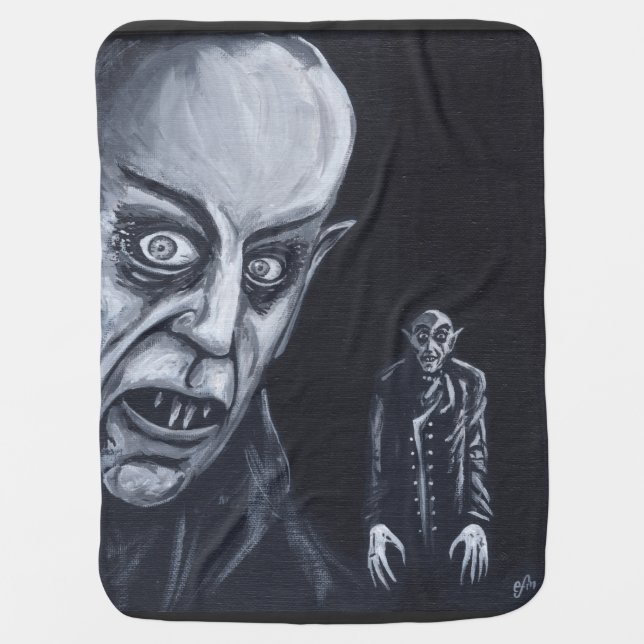 Nosferatu 1922 baby blanket (Front)