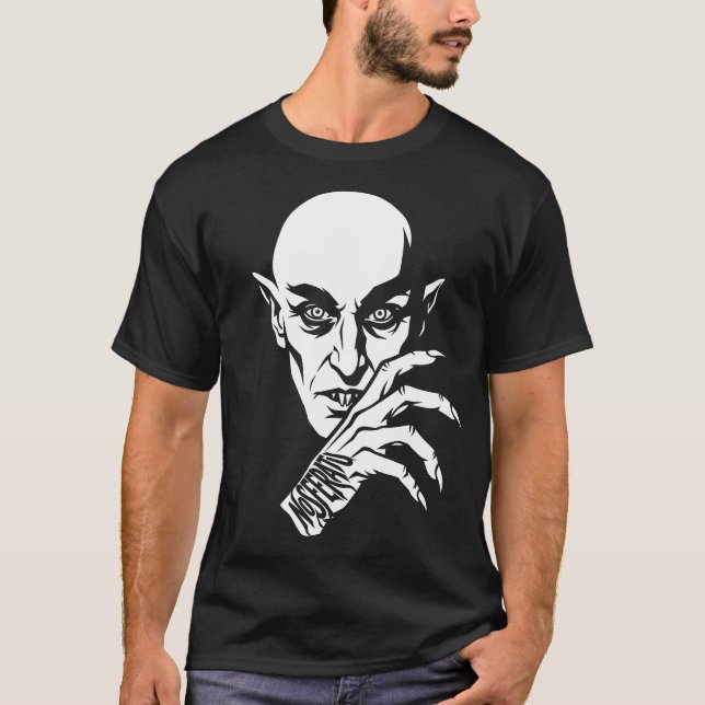 Nosferatu 1922 Count Orlok Face T-Shirt (Front)
