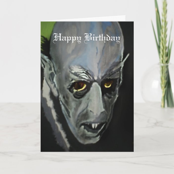 &lsquo;Nosferatu&rsquo; Birthday Card | Zazzle.com