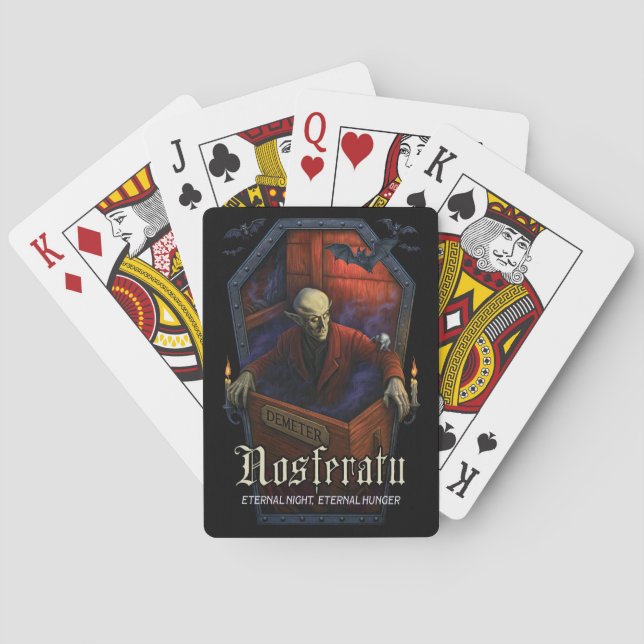 Nosferatu Demeter Coffin Edition Playing Cards (Back)