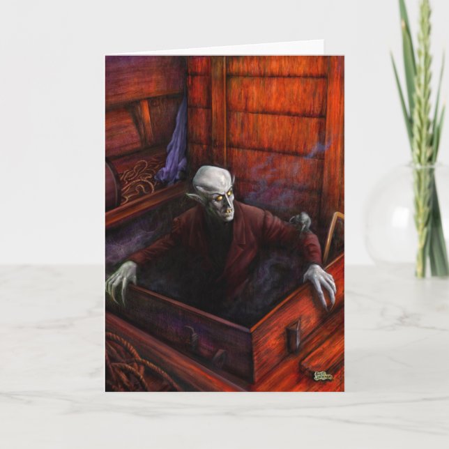Nosferatu Demeter Full Scene Greeting Card (Front)