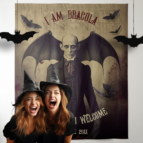 Nosferatu Dracula Halloween Photo Booth Backdrop