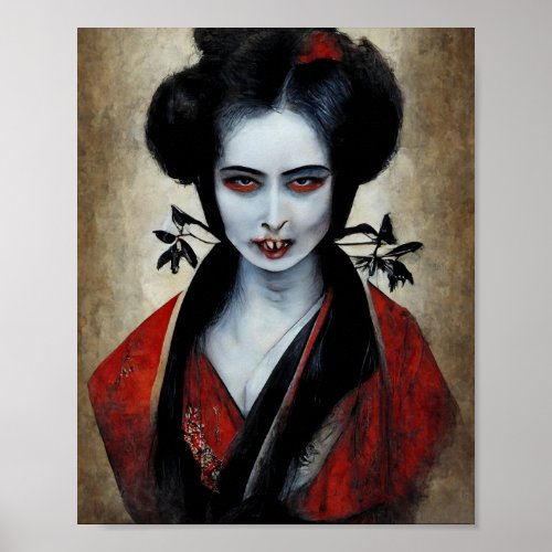 Nosferatu Geisha  Portrait Of A Vampire Poster