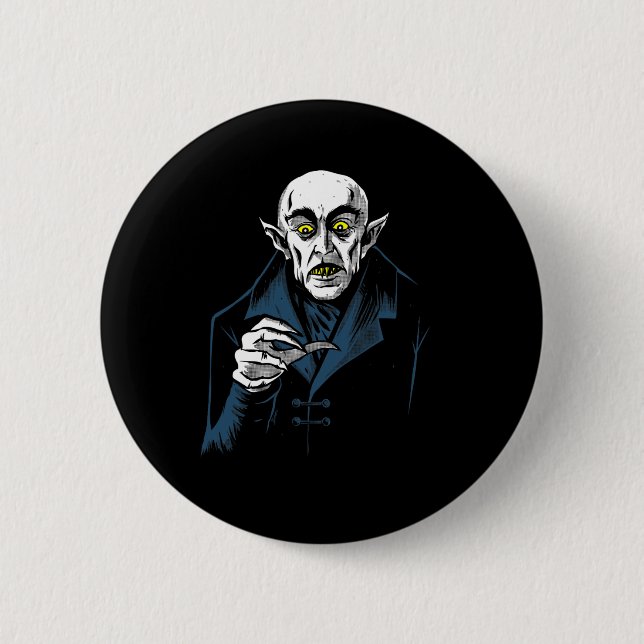 Nosferatu Halloween Vampire Horror Dracula  Button (Front)