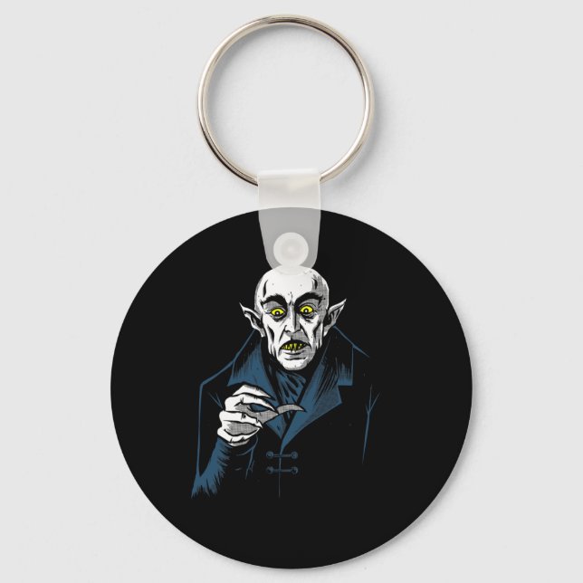 Nosferatu Halloween Vampire  Horror Dracula  Keychain (Front)