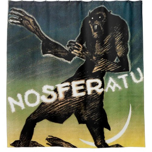 Nosferatu Movie Poster Shower Curtain