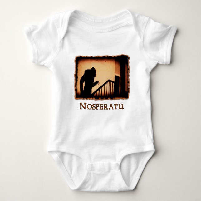 Nosferatu Scary Vampire Products Baby Bodysuit (Front)