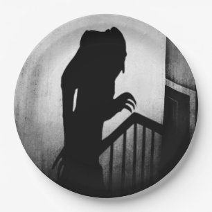 Nosferatu Shadow Christmas Paper Plates