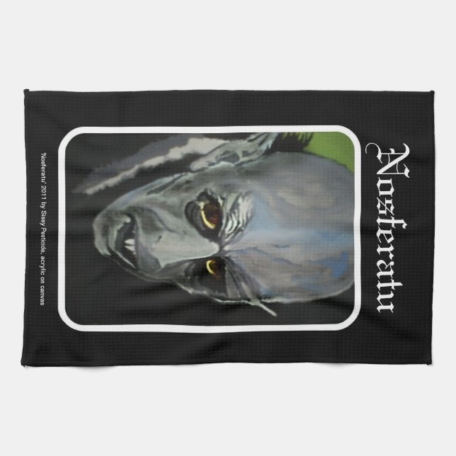 'Nosferatu' (Vampire) American MoJo Kitchen Towel (Horizontal)